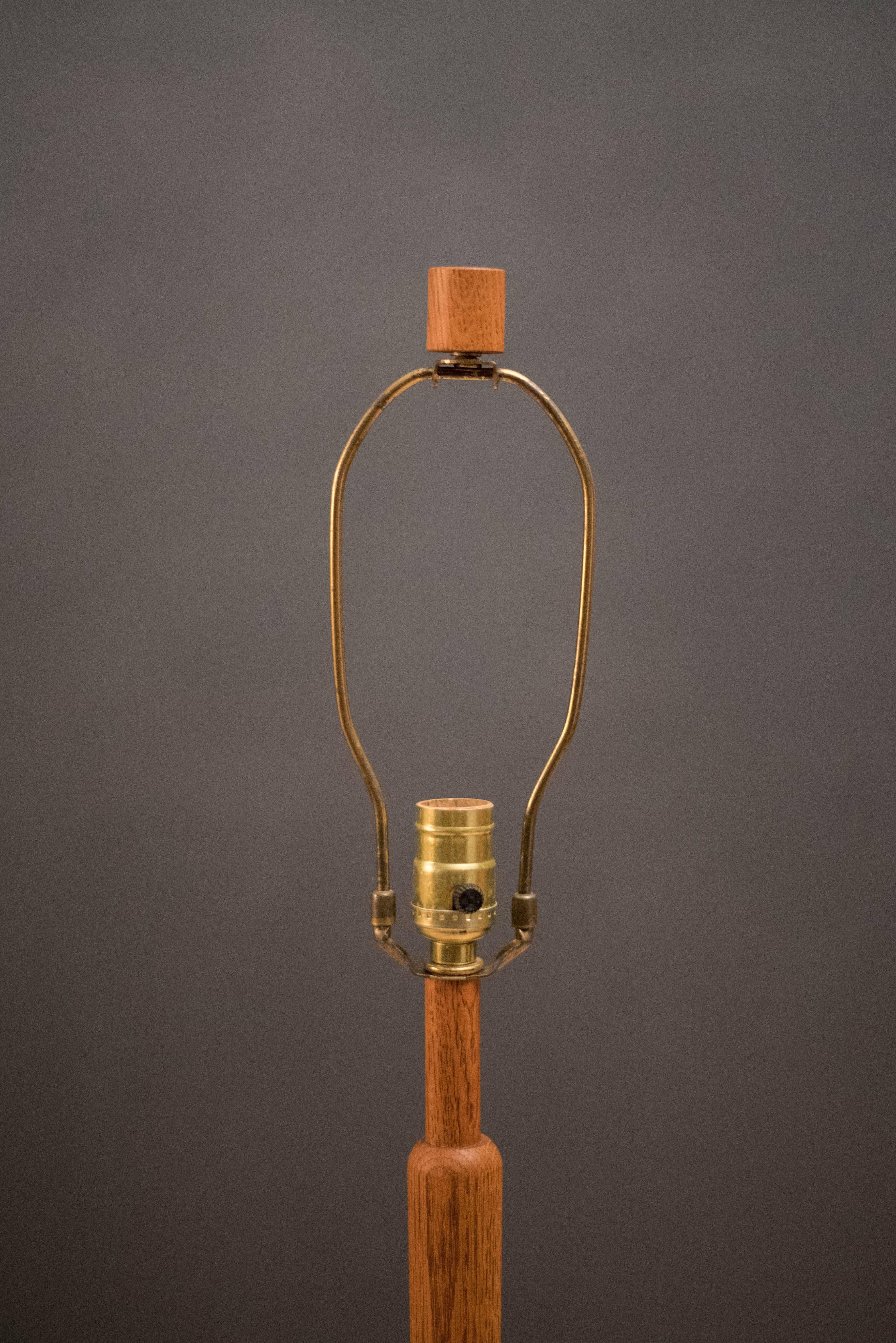 Oak Mid-Century Martz Floor Lamp