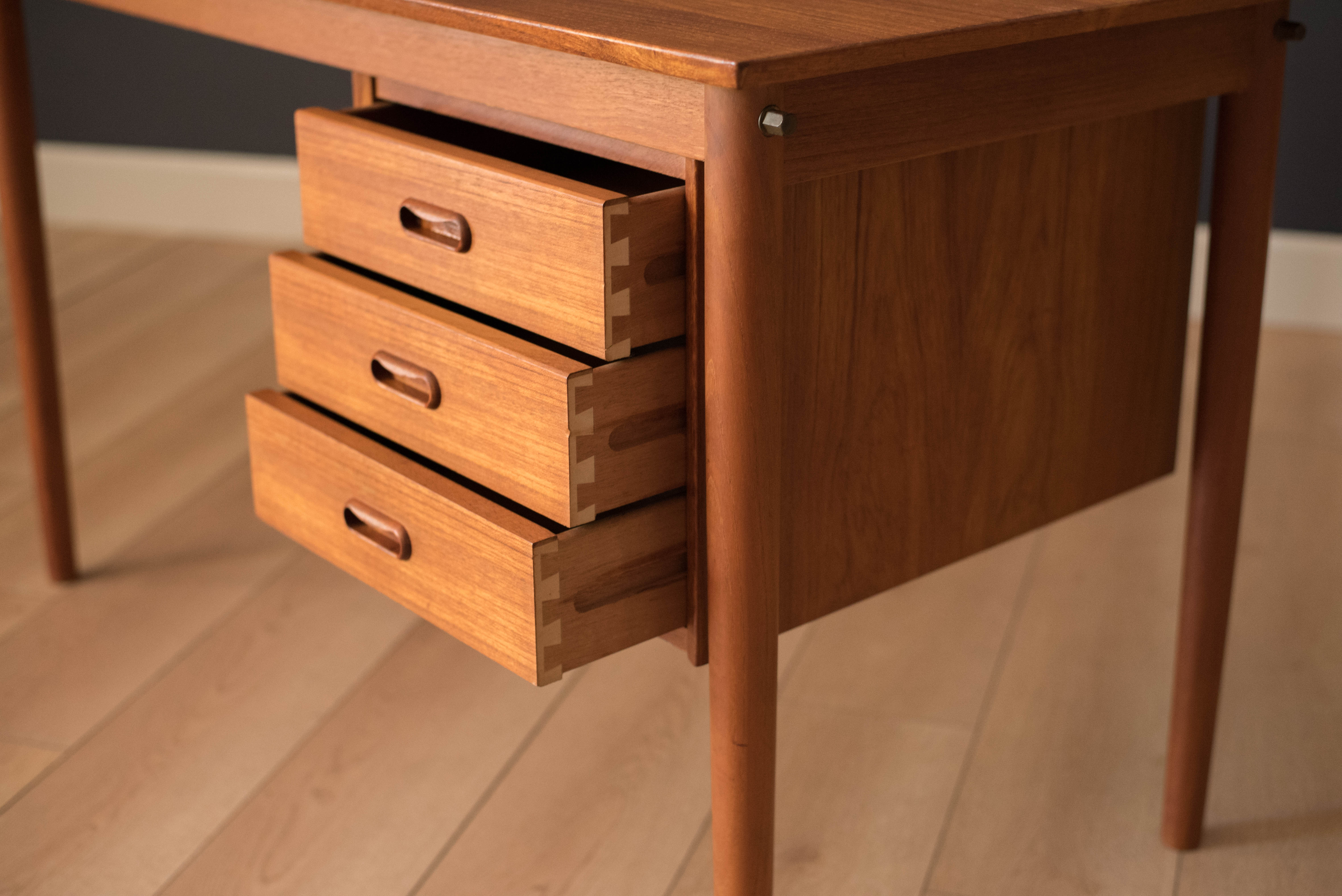 Vintage Danish Modern Teak Arne Vodder Desk At 1stdibs