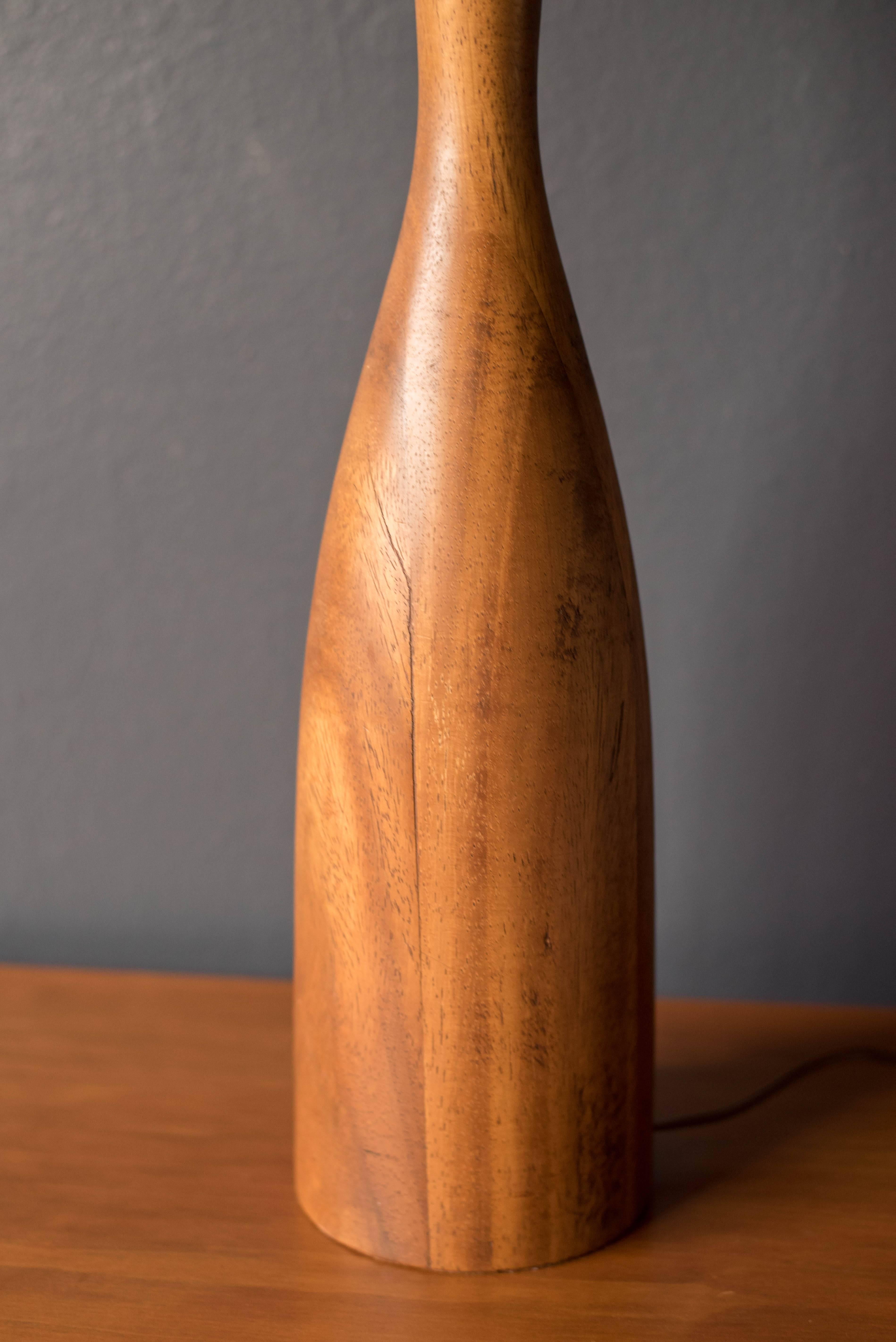 American Vintage Solid Mahogany Table Lamp