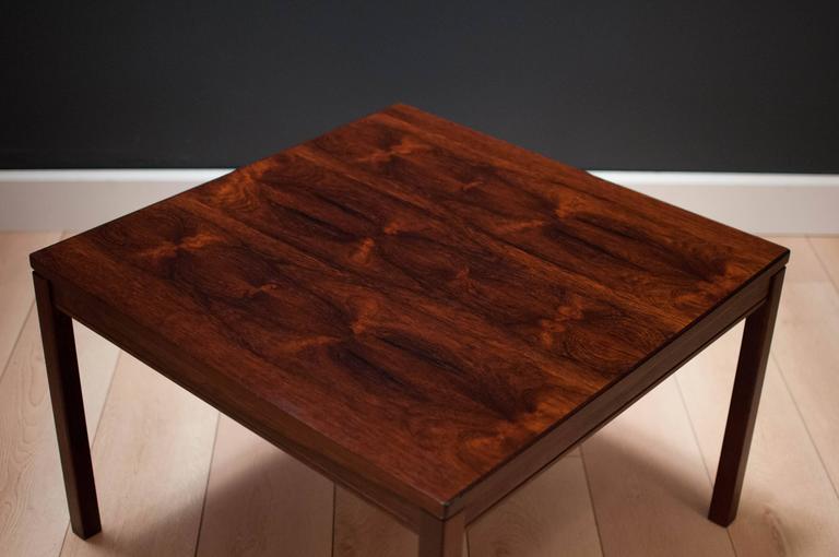 Midcentury Square Rosewood Coffee Table At 1stdibs Scandinavian Modern Midcentury Square Rosewood Coffee Table For