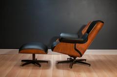 Drexel Declaration Leather Lounge Chair and Ottoman