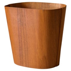 Mid Century Modern Teak Waste Basket by Beni Mobler