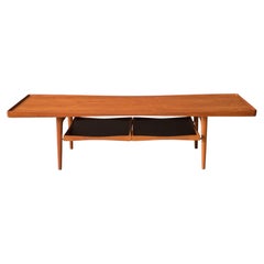 Vintage Danish Teak Two-Tier Coffee Table by Poul Jensen for Selig