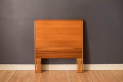 Danish Modern Teak Twin Headboard Bed Frame