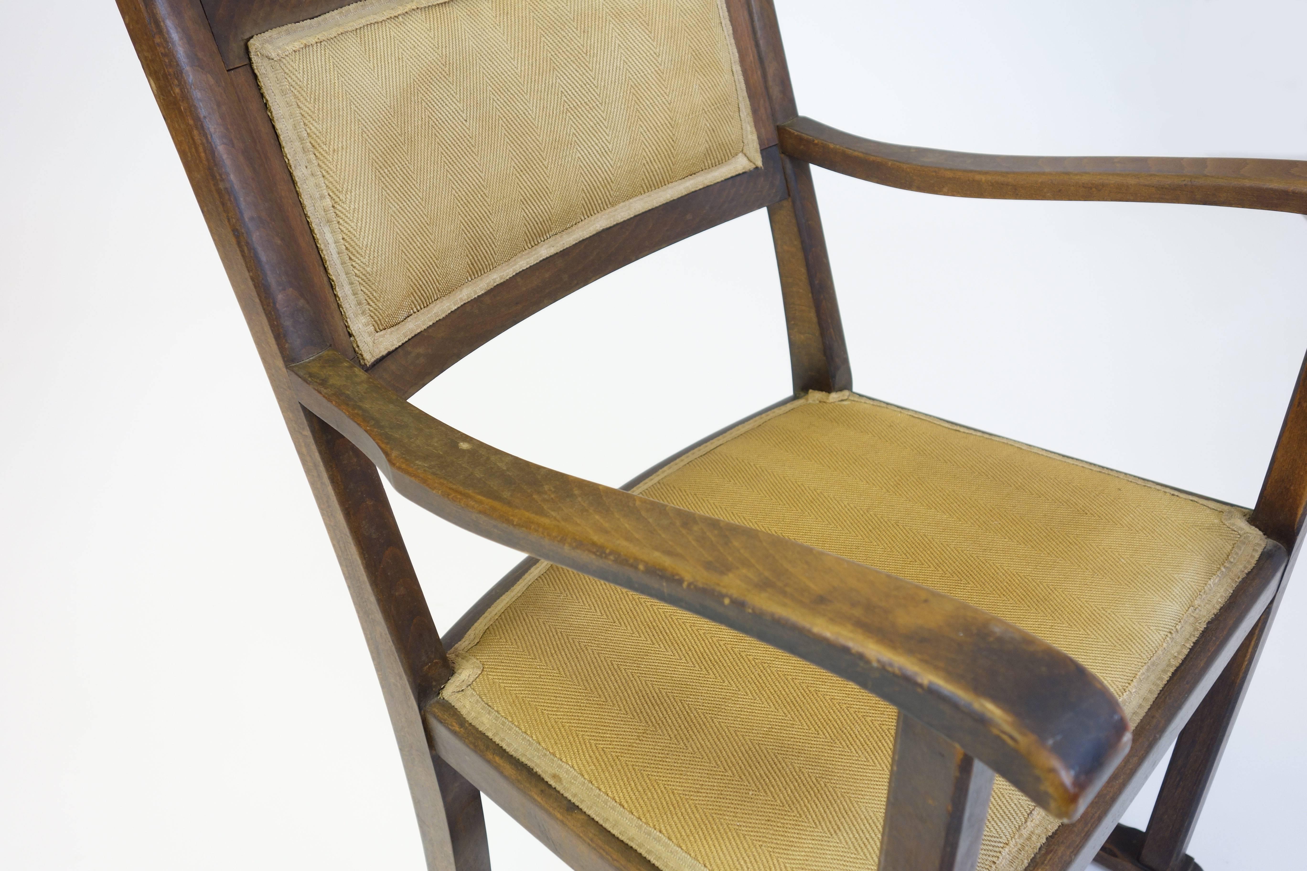 CHAIR “Kaminsessel” By Adolf Loos Created For The Wiener ...