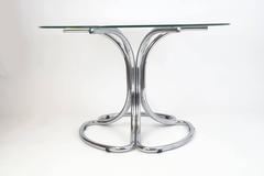 Dining Table Tubular with Glass Top