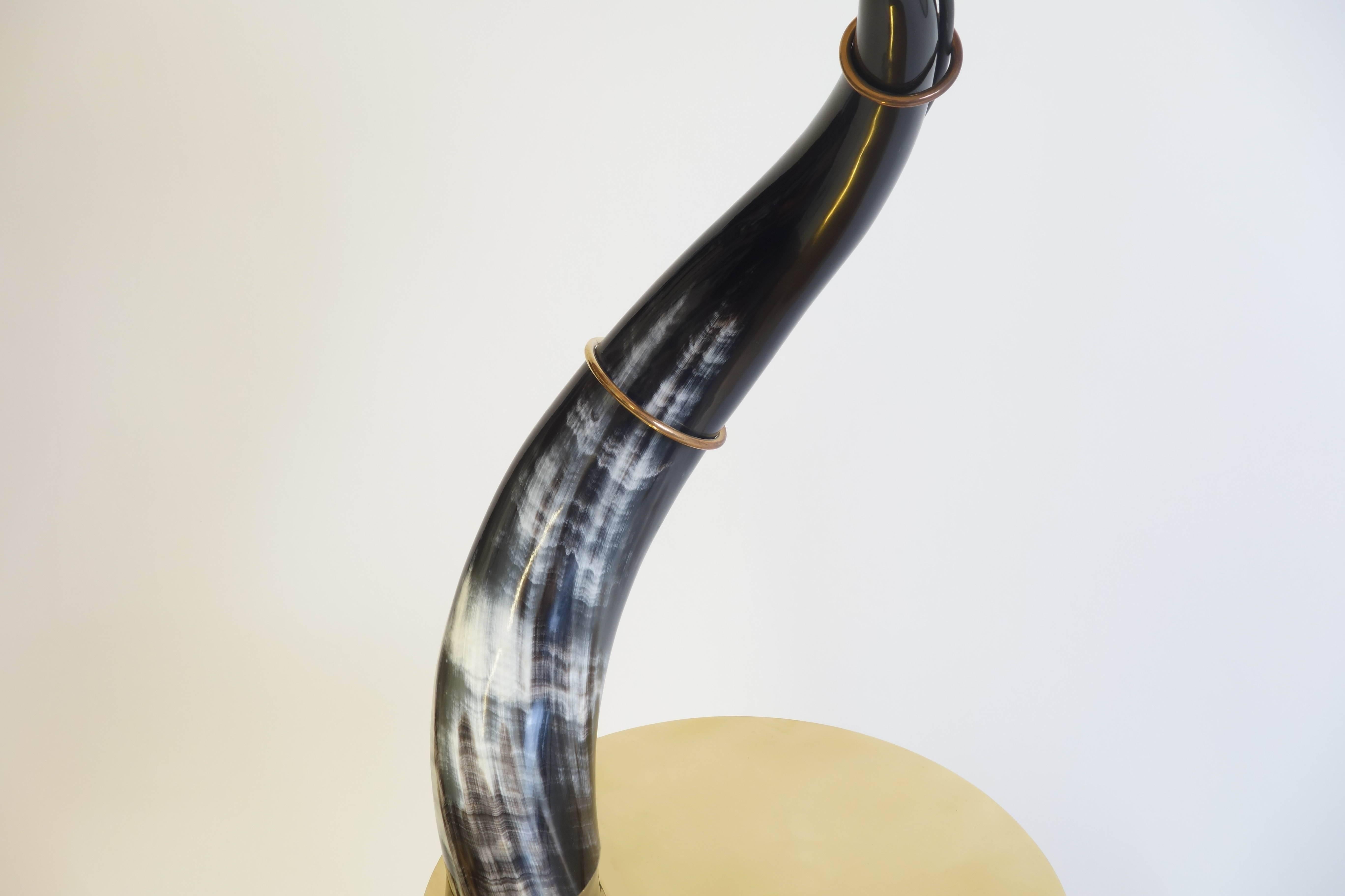 cow horn lamp