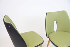 Pair of Chairs Cocktail Chairs Leatherette Wood