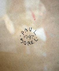 Paul Sorel Framed Nude on Paper