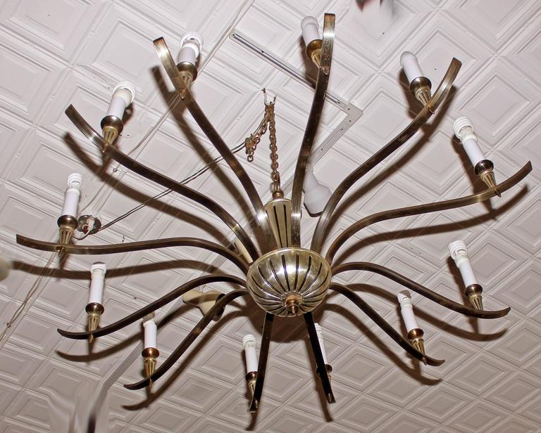Large MidCentury Chandelier 60" Diameter For Sale at 1stdibs