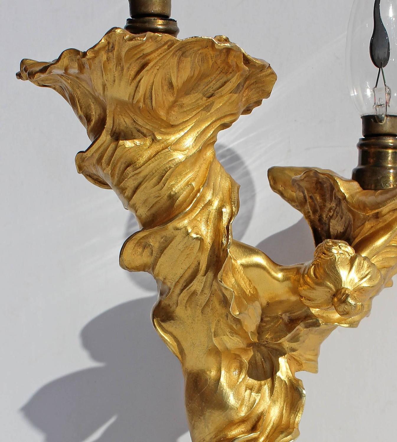 Bronze Sculpture Table Lamp For Sale at 1stdibs