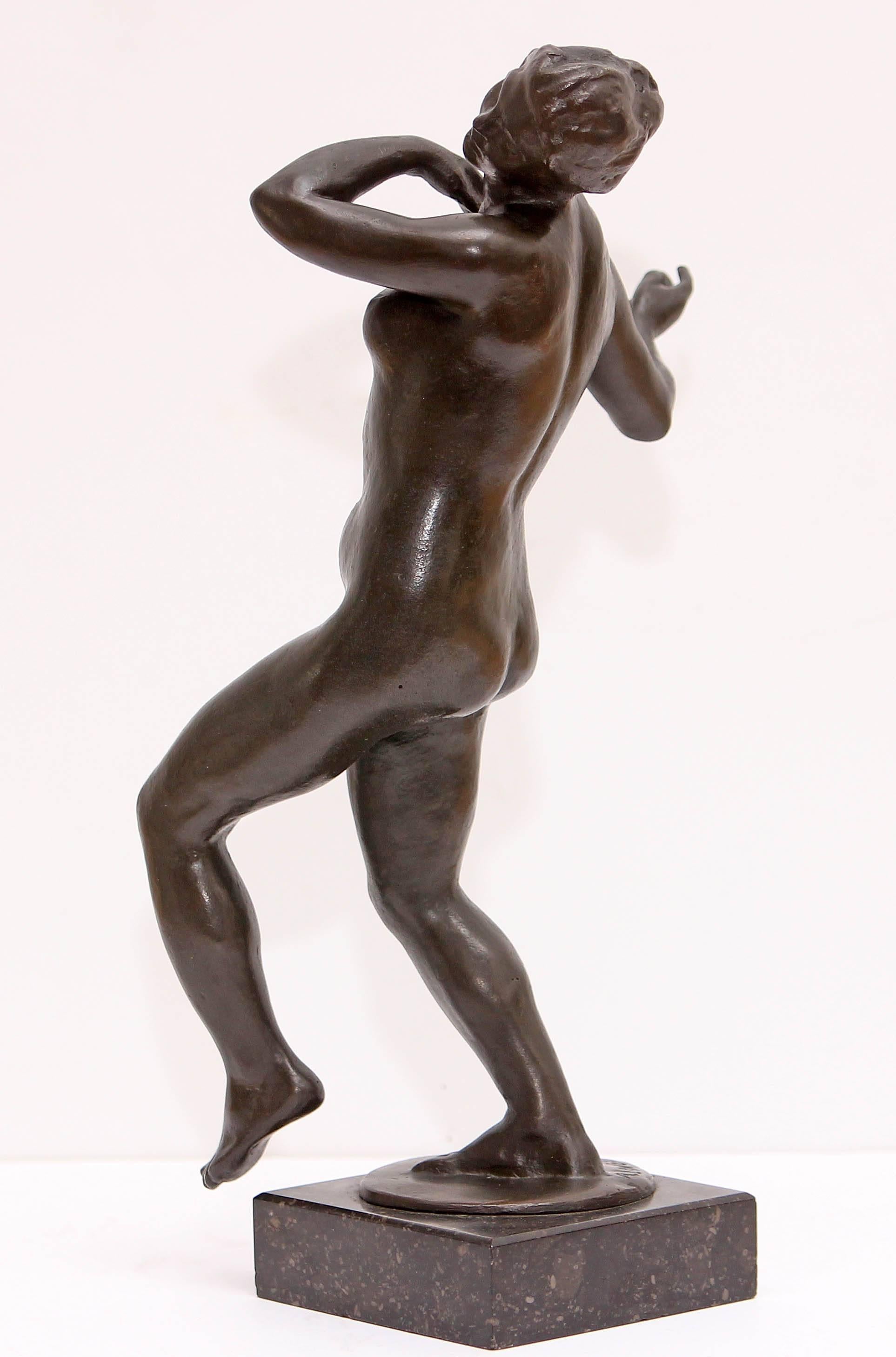 Mid-Century Modern  Bronze Sculpture, Nude 