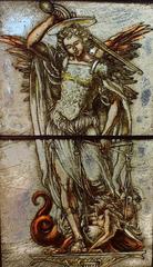St. George Slaying the Dragon, Small Stained Glass Window
