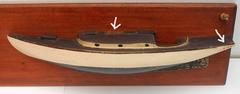 Antique Half Ships Hull Model