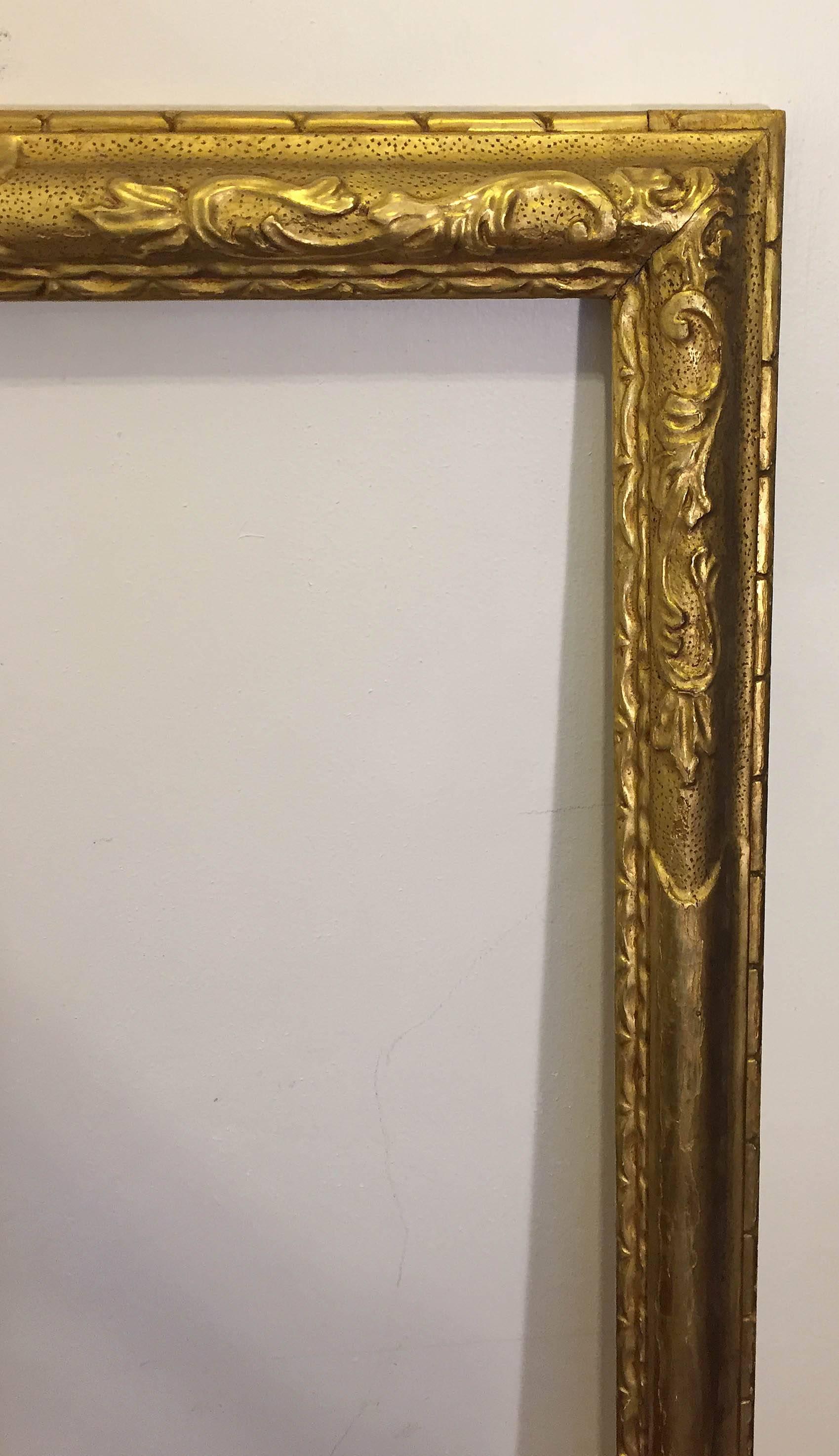 Carved Large GiltWood Mirror