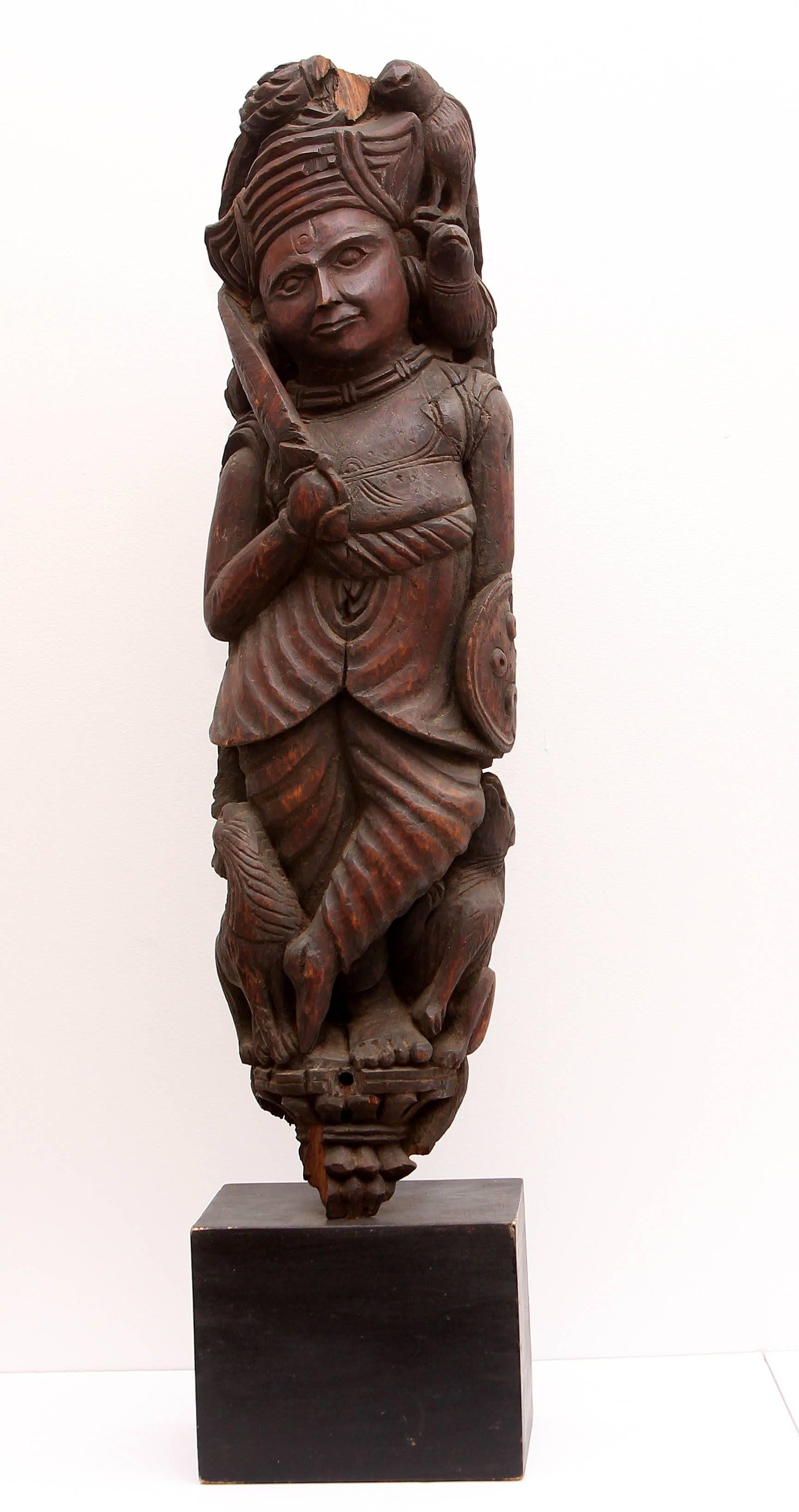 Carved Antique Indonesian Sculpture
