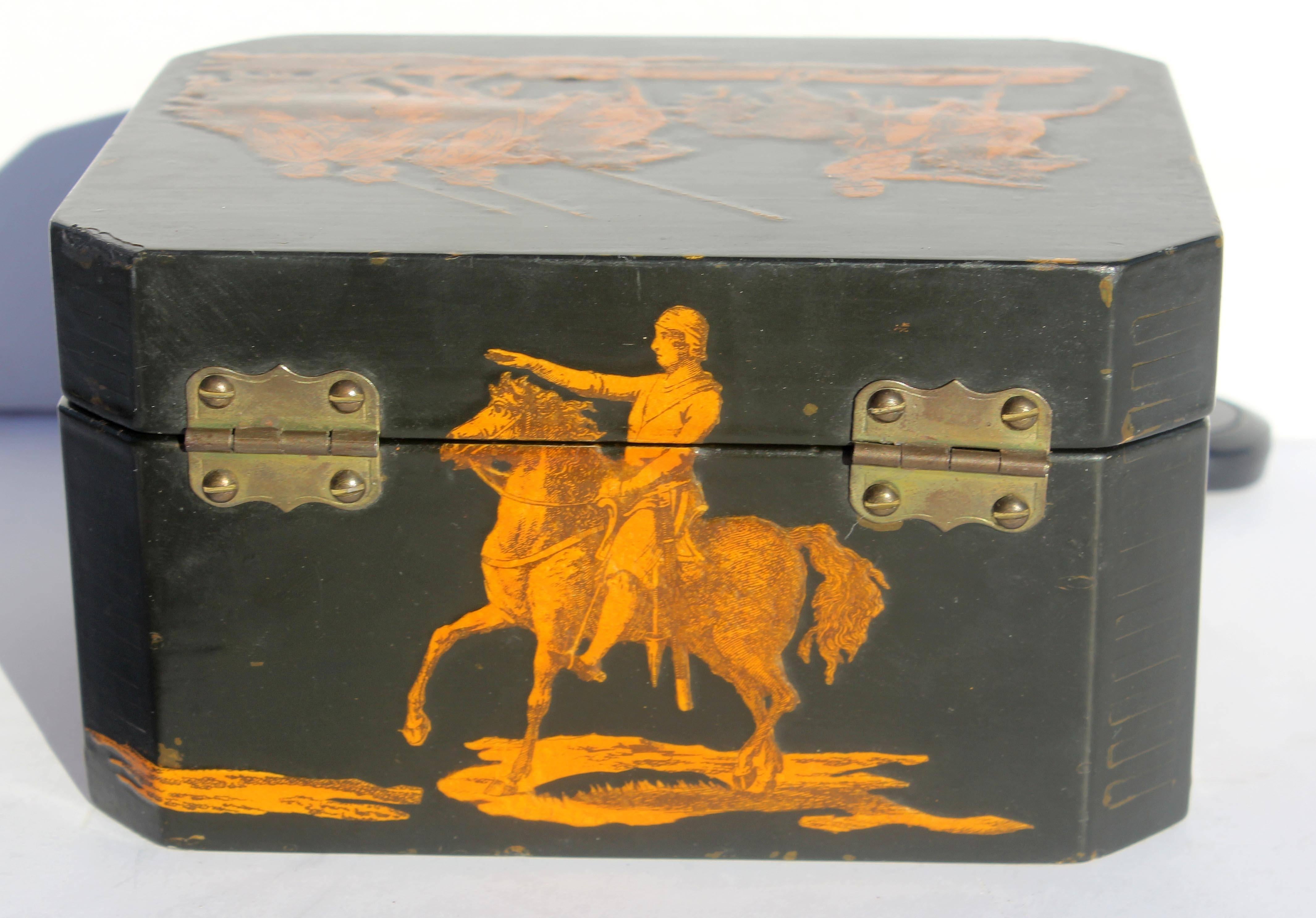 20th Century Decalcomania Trinket Box