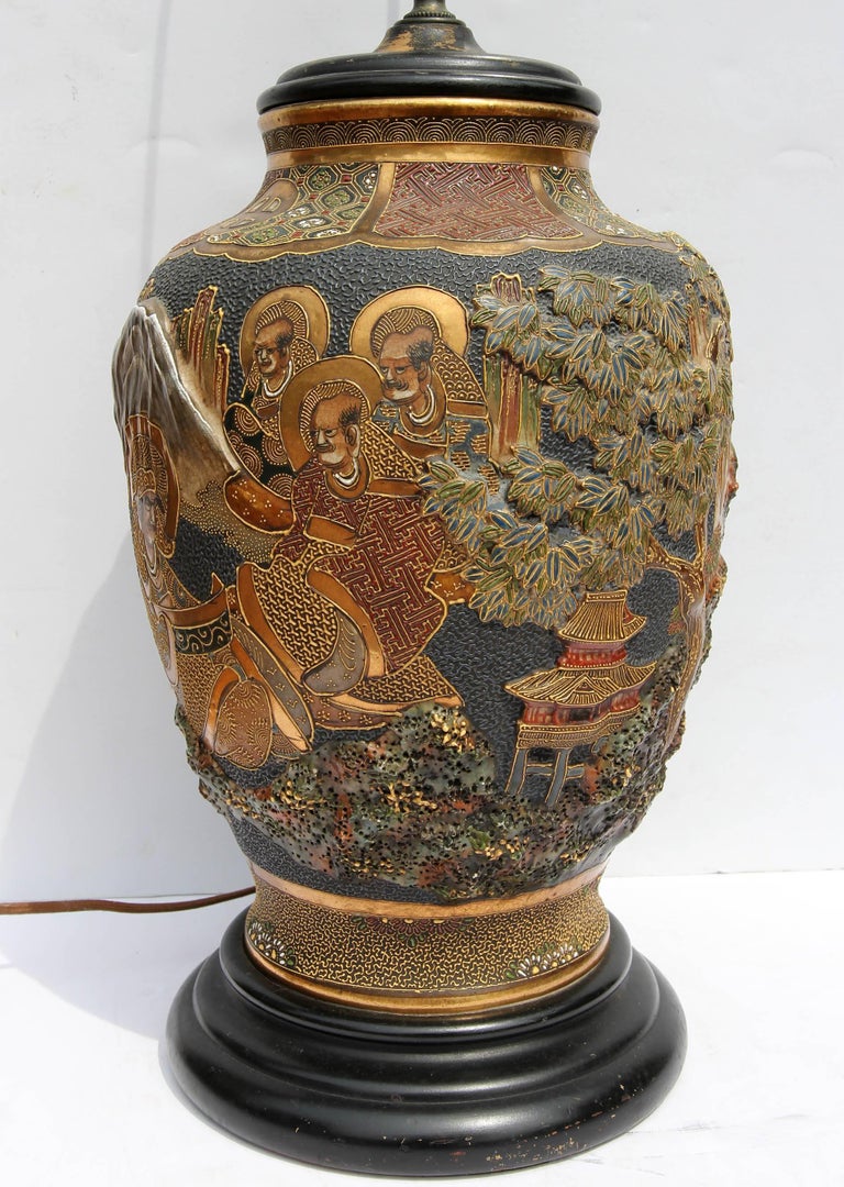 Satsuma Lamp "Scholars" For Sale at 1stDibs satsuma lamps