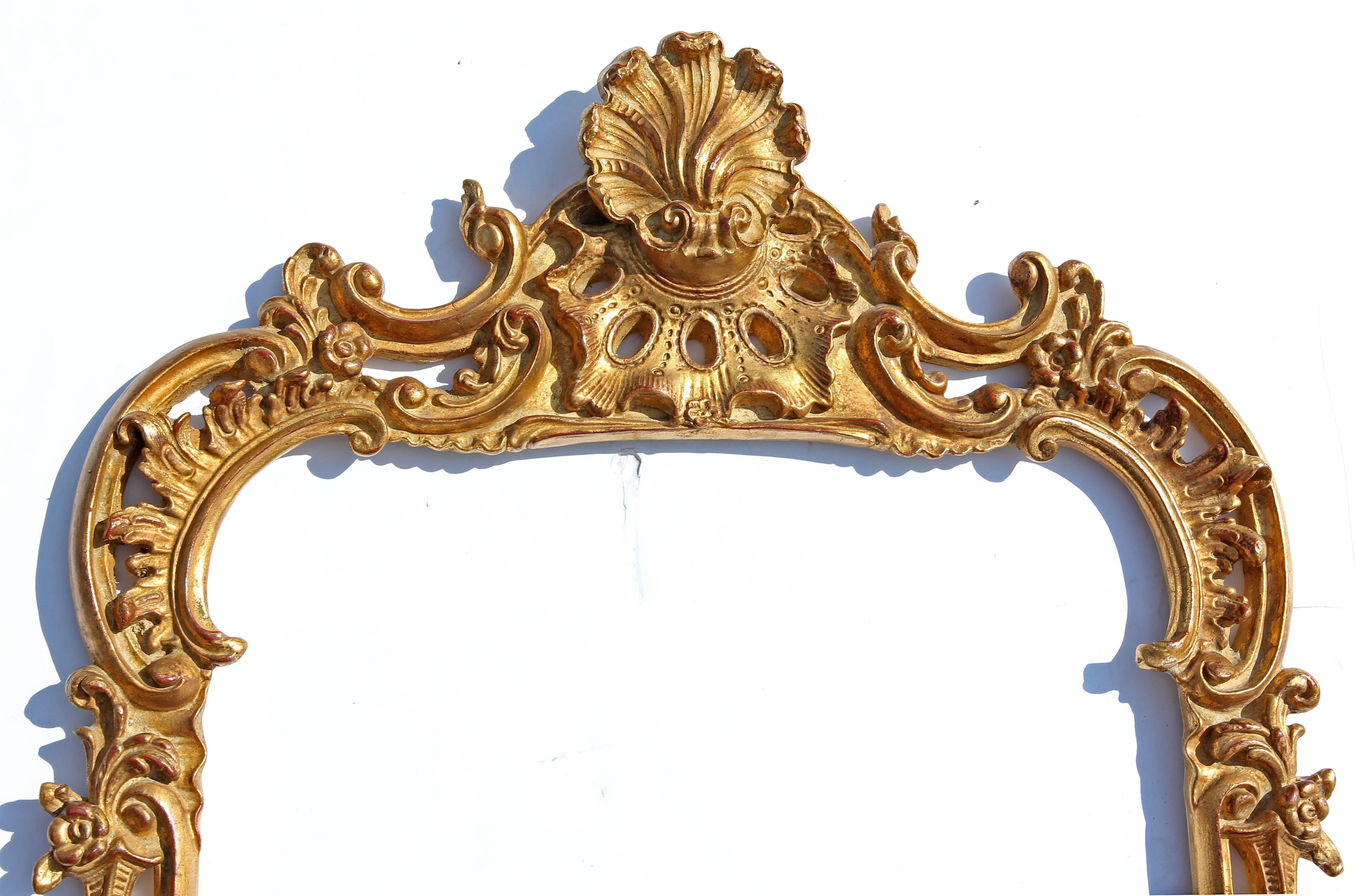 Chippendale style gilt mirror made by Carvers Guild.