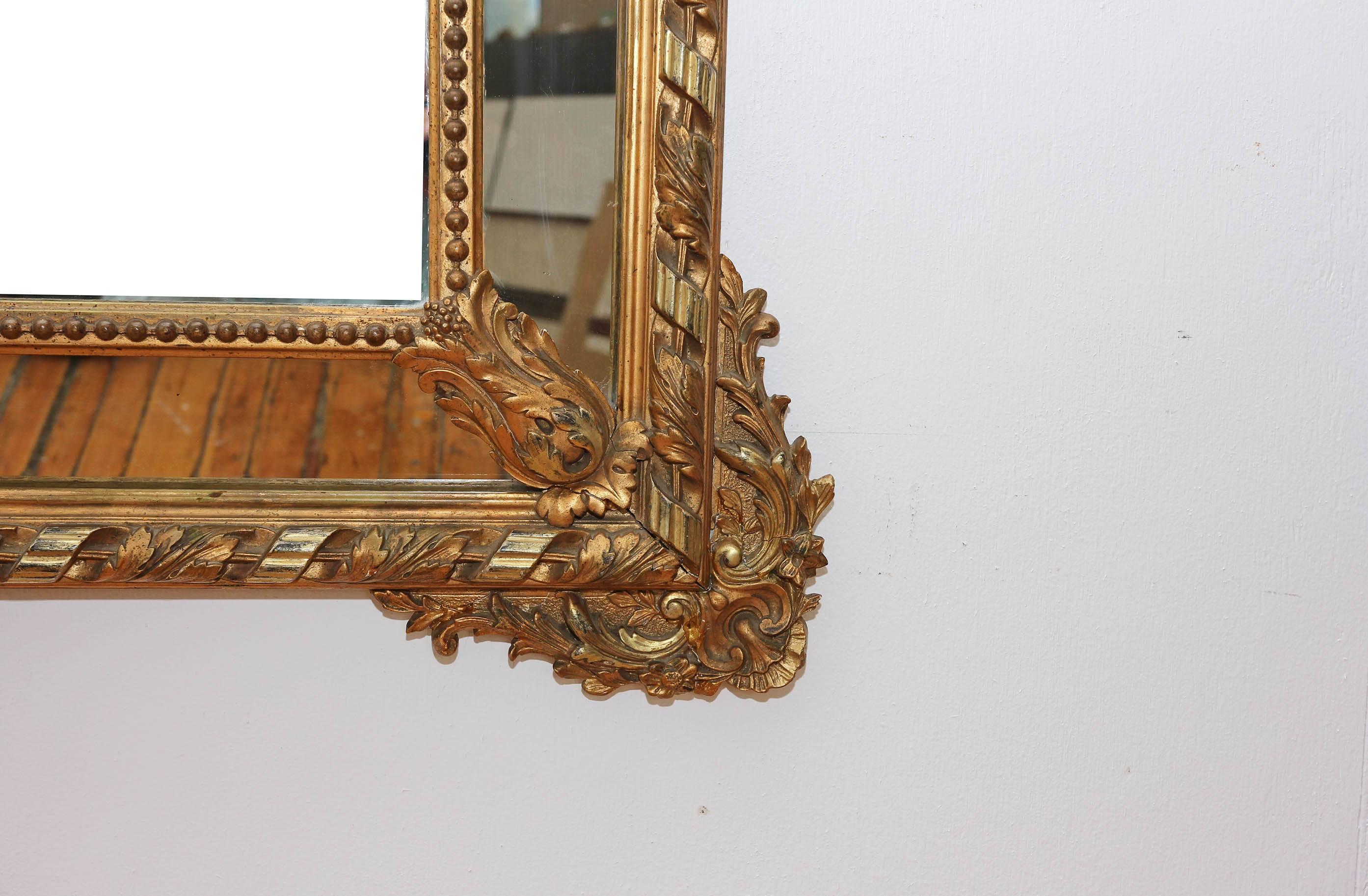 Large Neoclassical Gilt Mirror, French, 19th Century 1