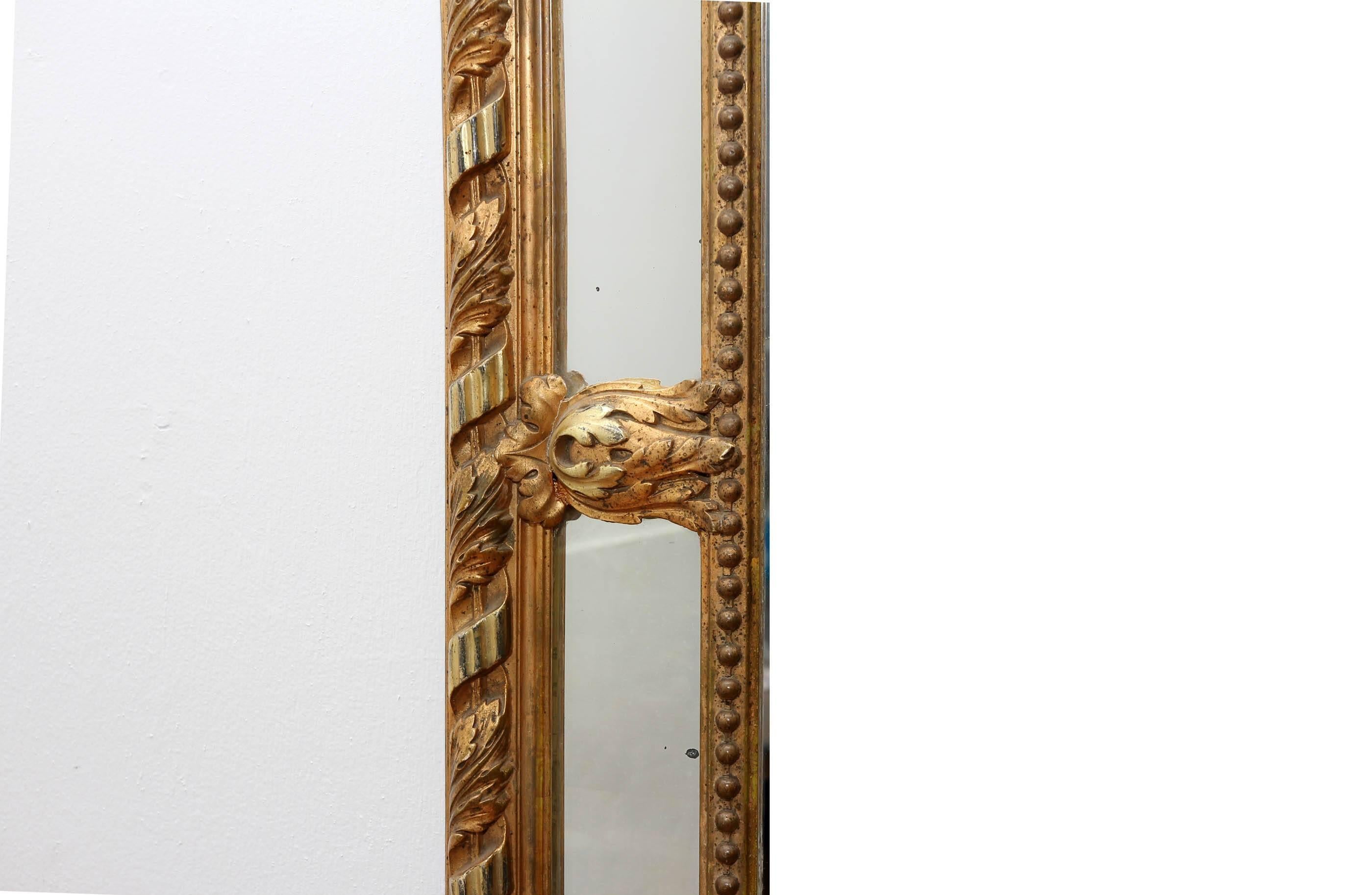 Large Neoclassical Gilt Mirror, French, 19th Century 2