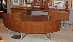 Executive Office Desk and Matching File Console by Richard Scott Newman