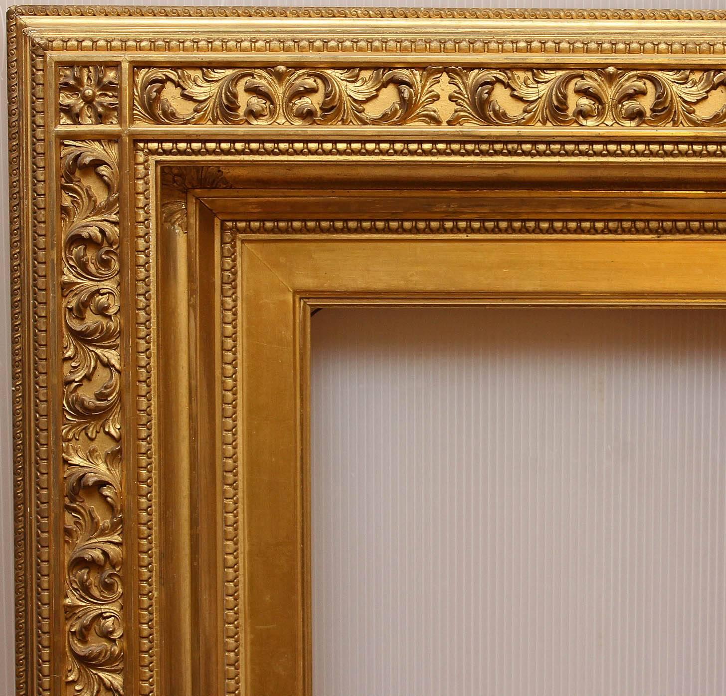 An exceptional antique American  impressionist frame by preeminent gilders W.K O'Brien and Bros.  O'Brien Brothers created frames for some of the most important artists of the time.  Examples of O'Brien's frames are in the collection of The