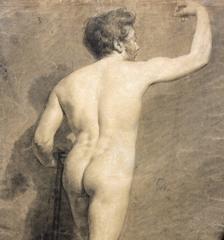 Figure masculine nue attribuée à Achille Deveria