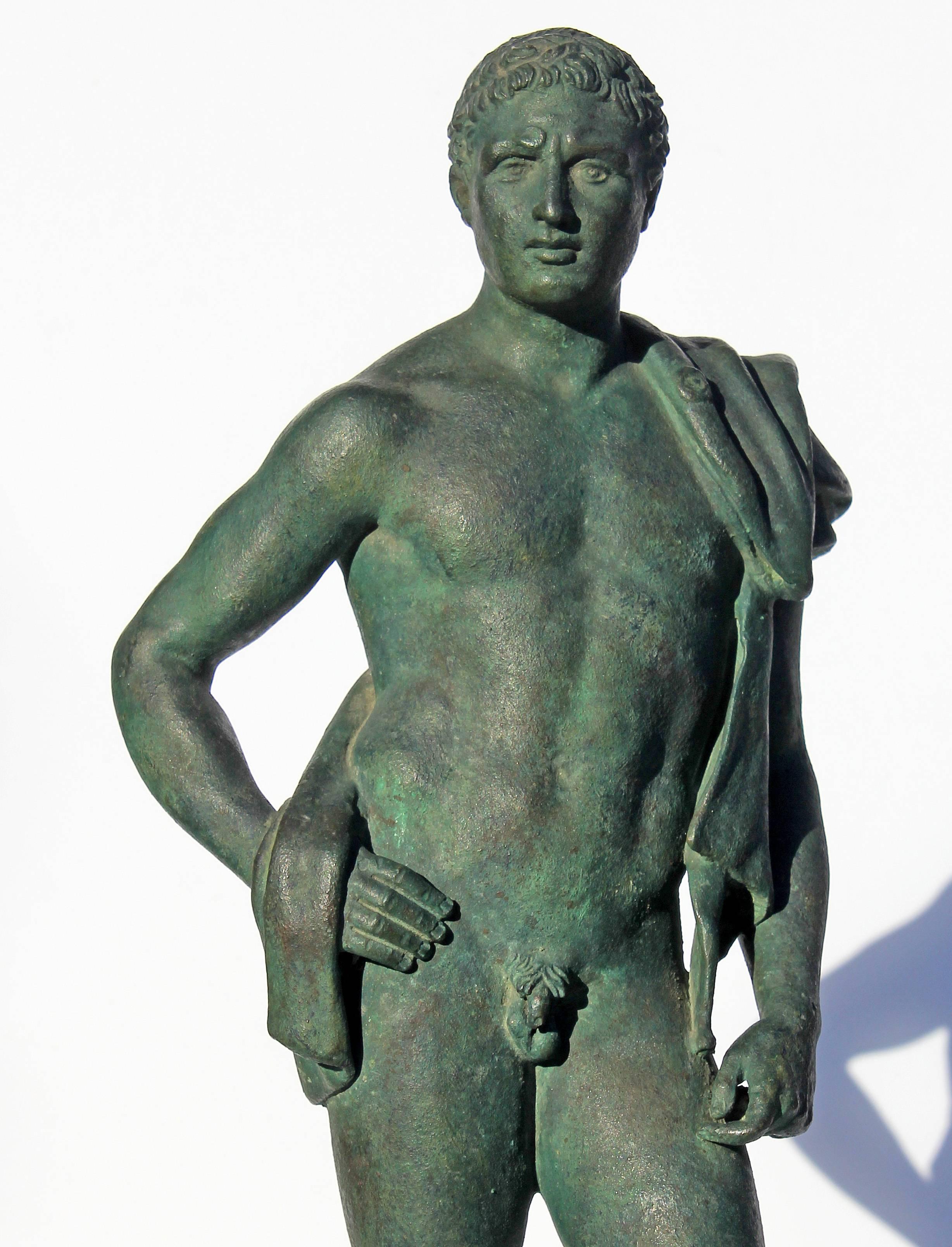 Italian 19th Century Classical Bronze Sculpture of Hermes