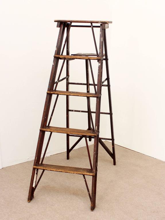 Antique Vintage Painter's Ladder, Early 20th Century For Sale at ...