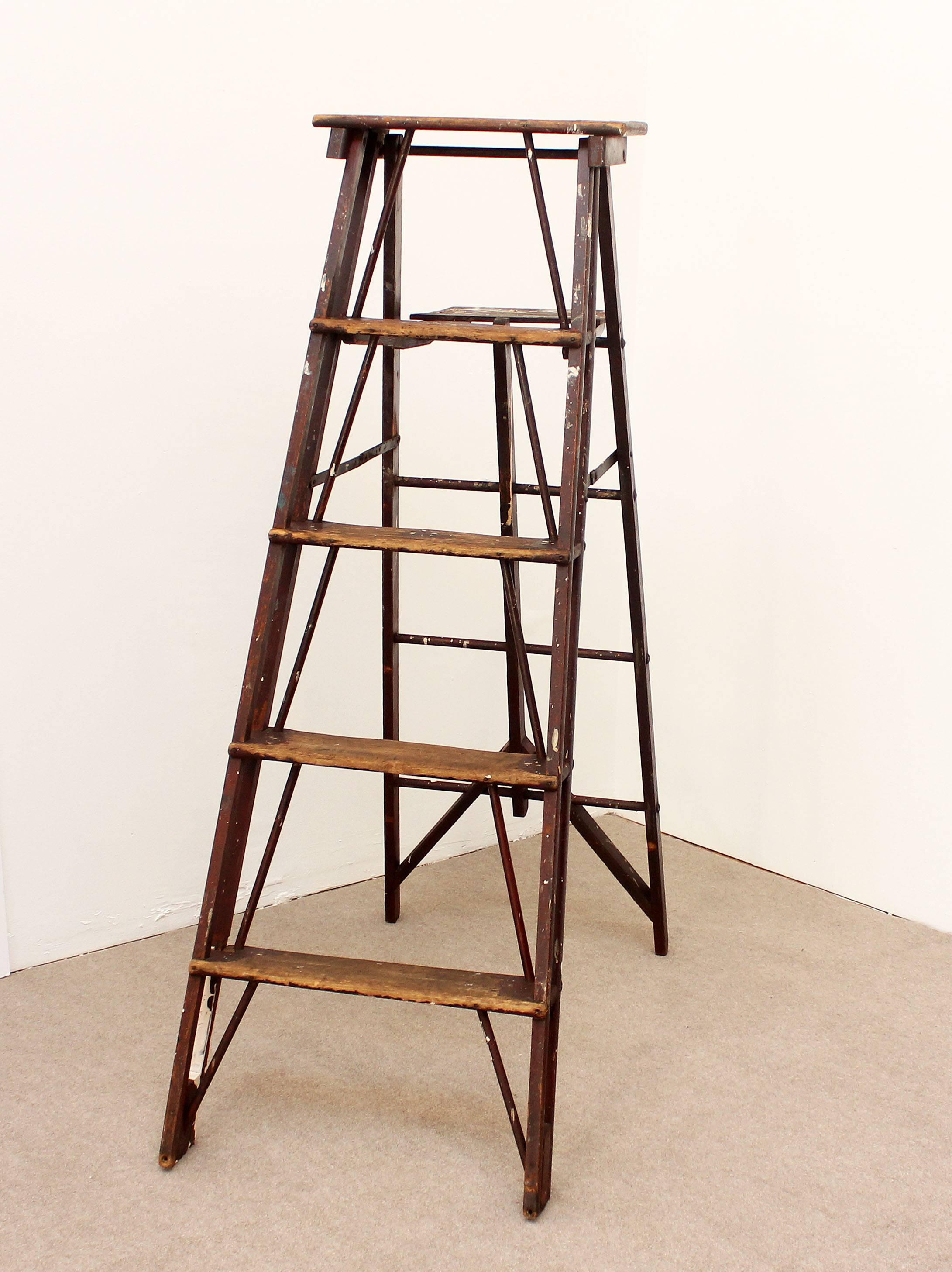 vintage painters ladder