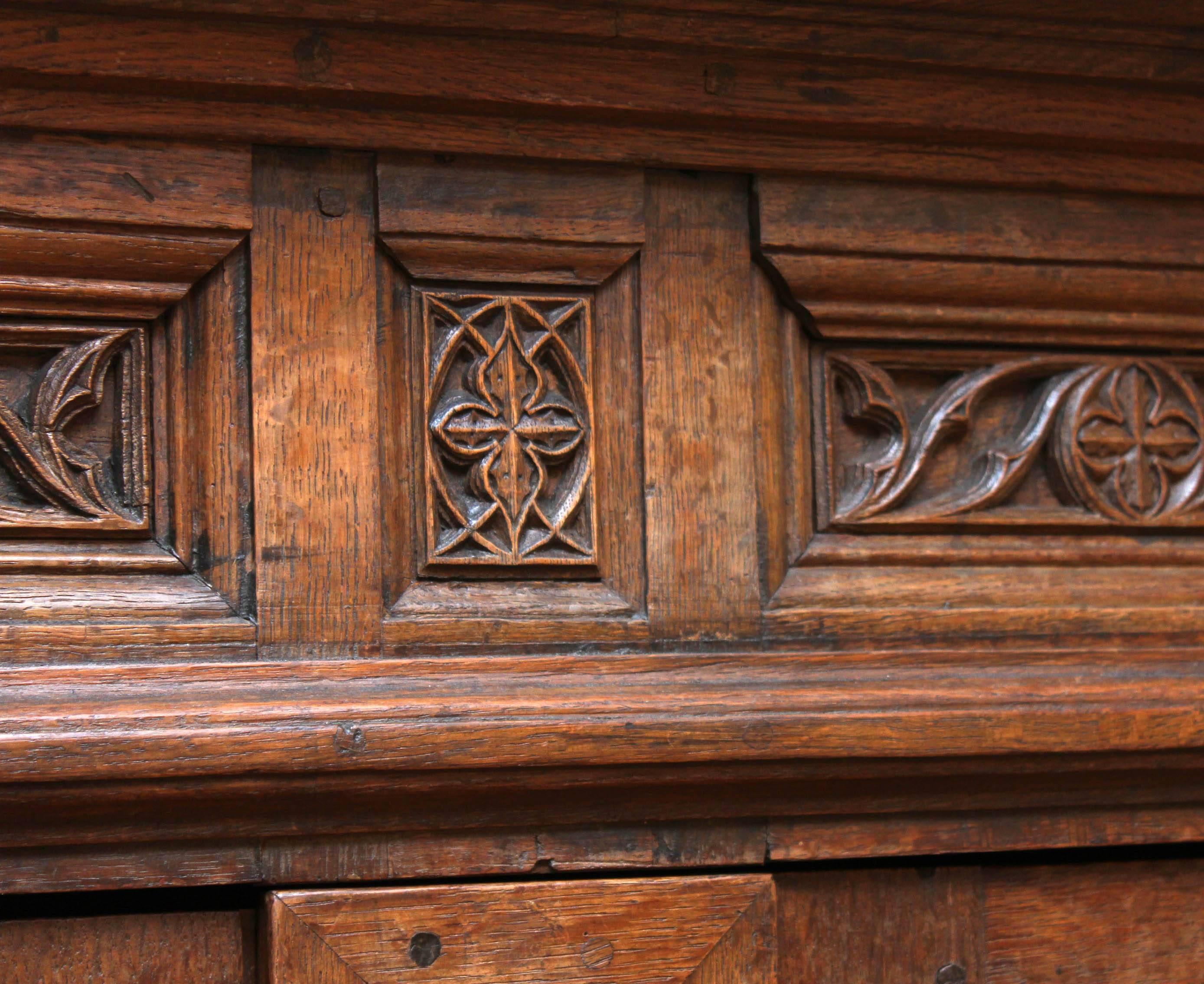 Oak 16th Century French Gothic Armoire