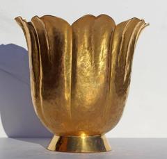 Gold Gilt Bronze Vase by Marie Zimmermann Model #76