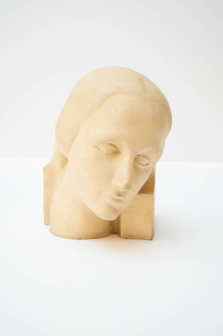 Sculpture by Edgardo Simone (1890-1958).  Provenance: Estate of the artist.
   
    Classically trained in Italy at the Beaux Arts Academy in Rome from 1906 to 1913, Edgardo Simone became a famous sculptor in Italy and the United States using