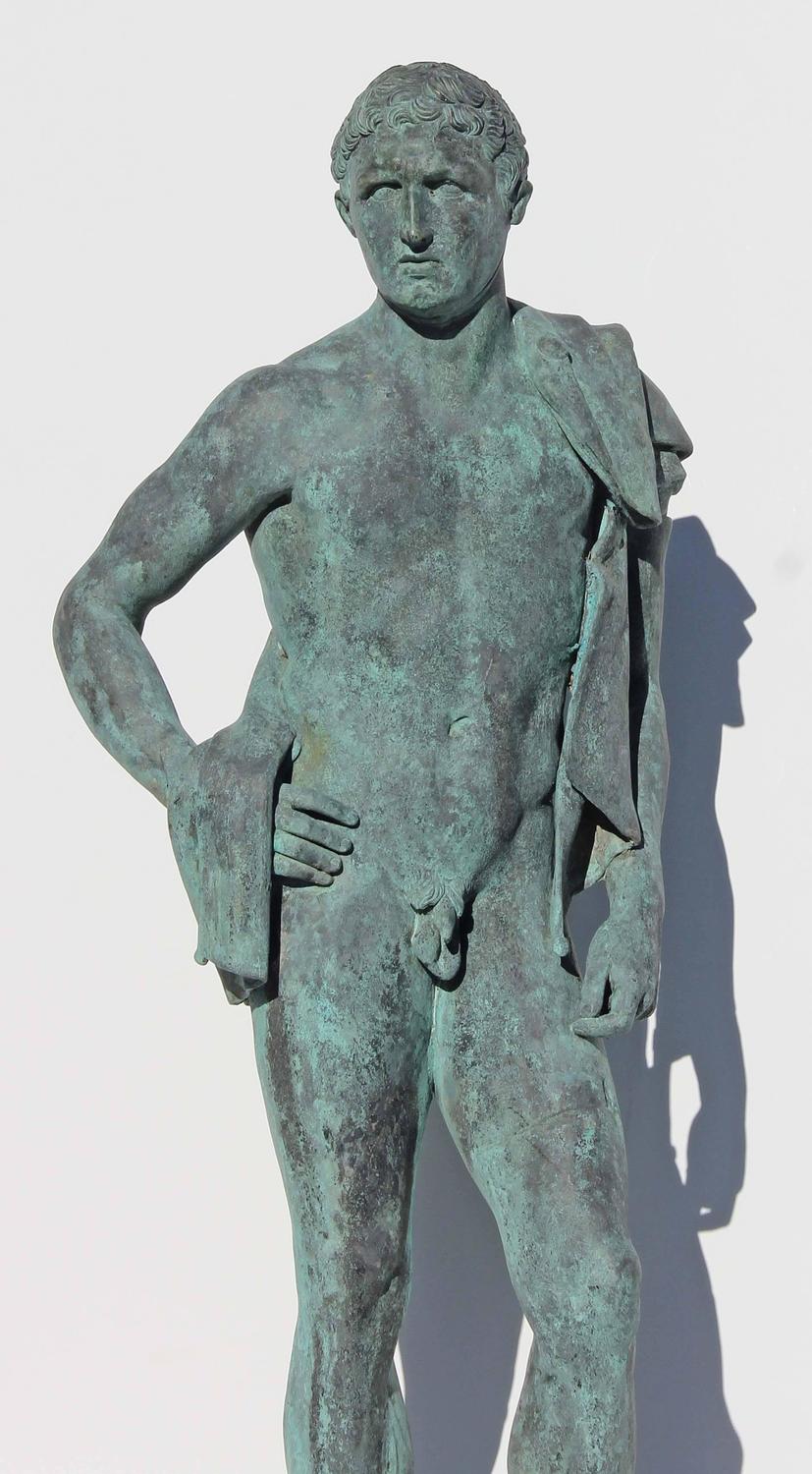 Large Bronze Sculpture of Hermes For Sale at 1stdibs