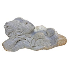 Modernist Carved Sandstone Figural Sculpture