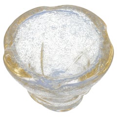 Murano Glass Controlled Bubble Vase Venetian Mid Century