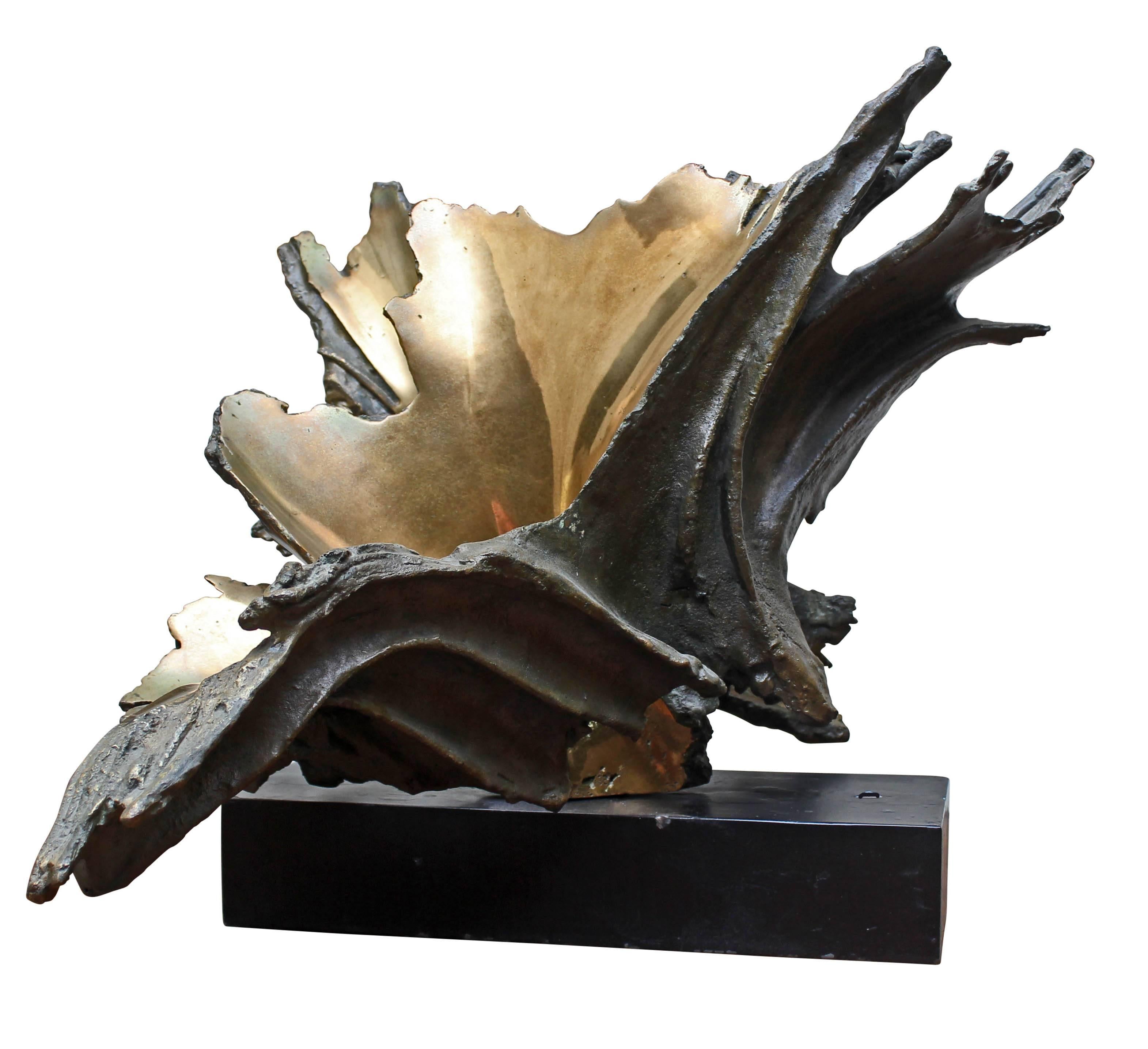 italien Sculpture en bronze Furnace Flowers  1963 The Moderns Modernity  Francesco Somaini en vente