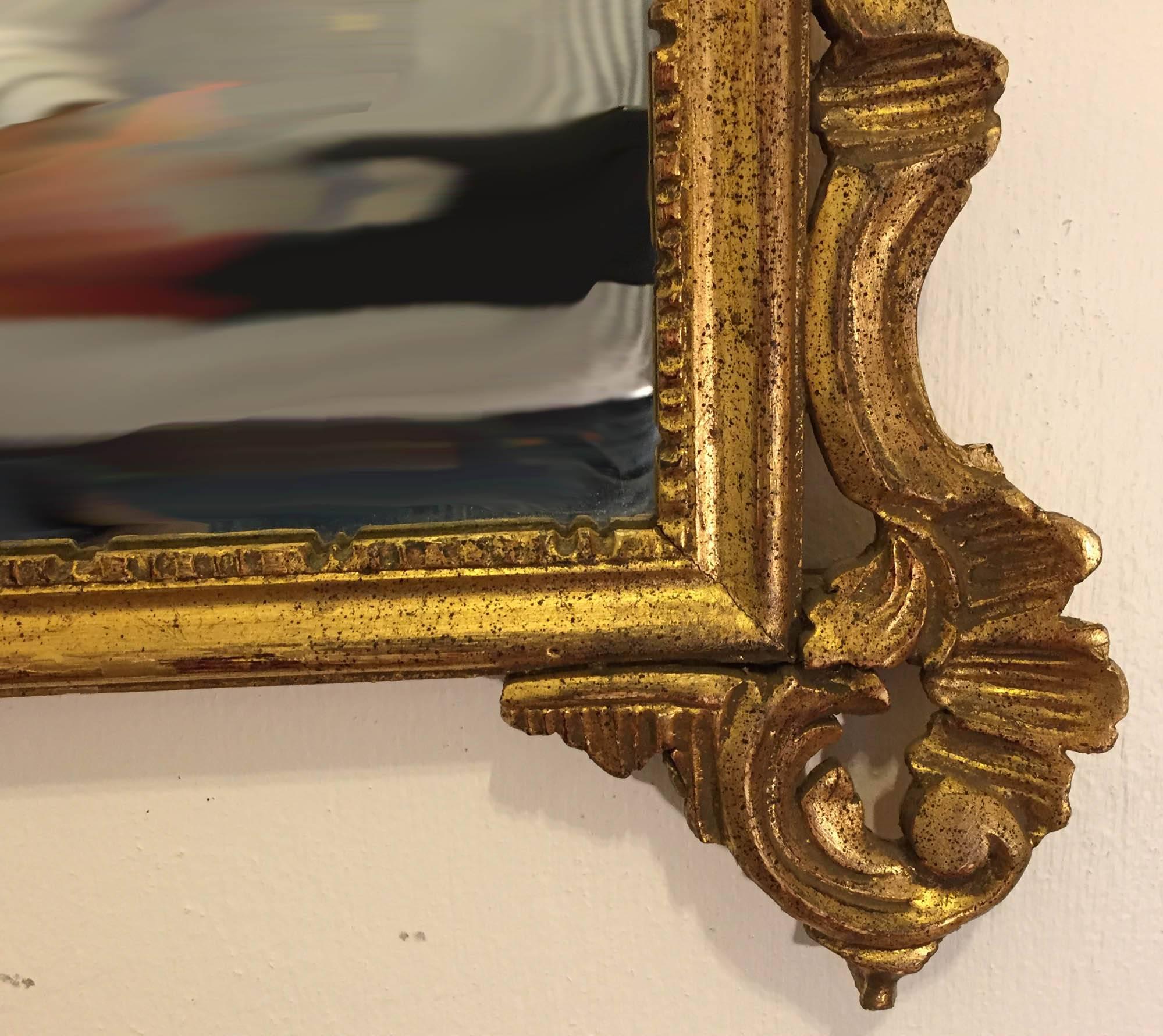 Italian Gilt Mirror In Good Condition In Rochester, NY