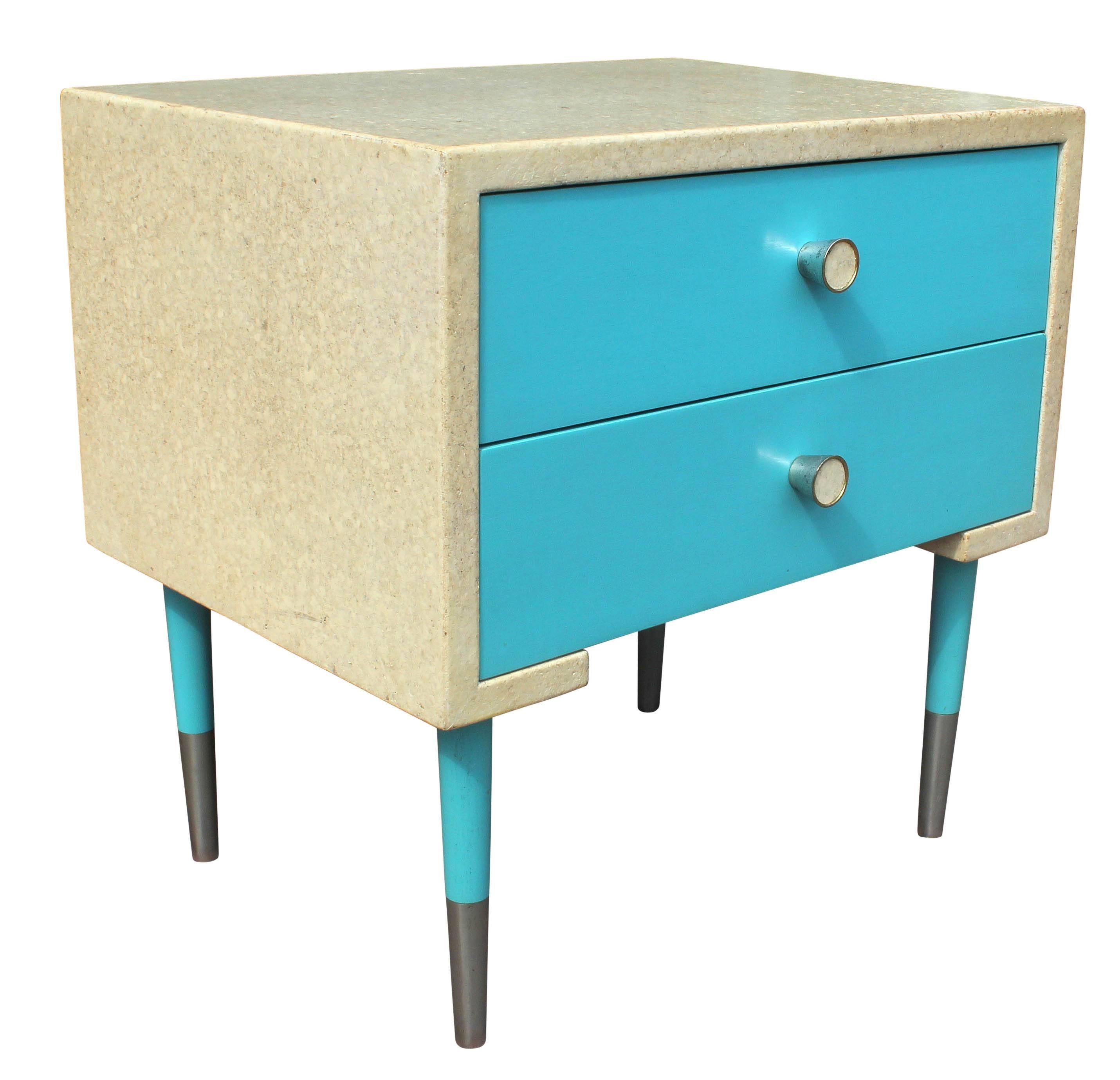 Mid-Century Modern Pair of Paul Frankl Nightstand Side Tables