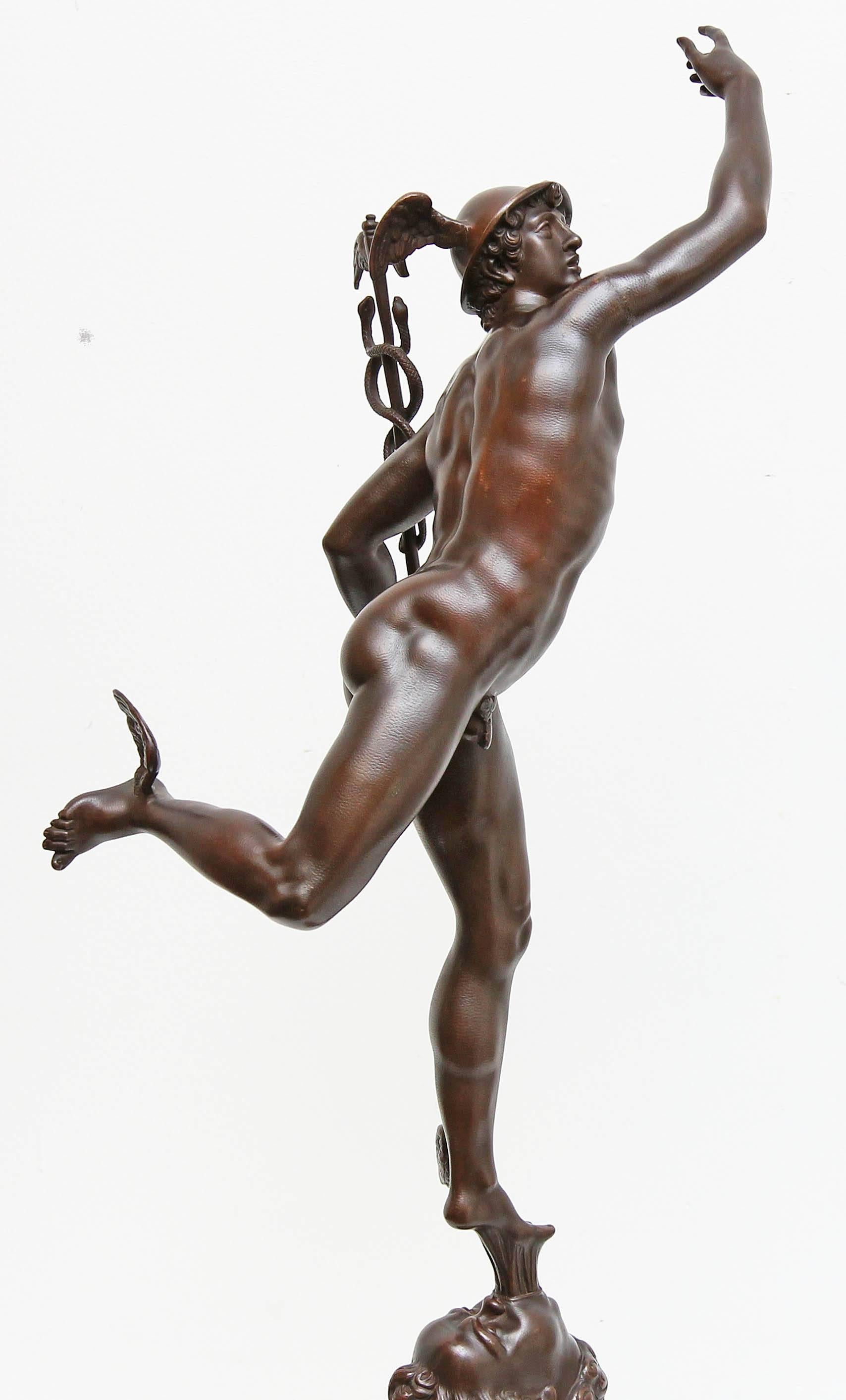 Italian Fine Bronze Sculpture of Mercury an Exceptional Casting