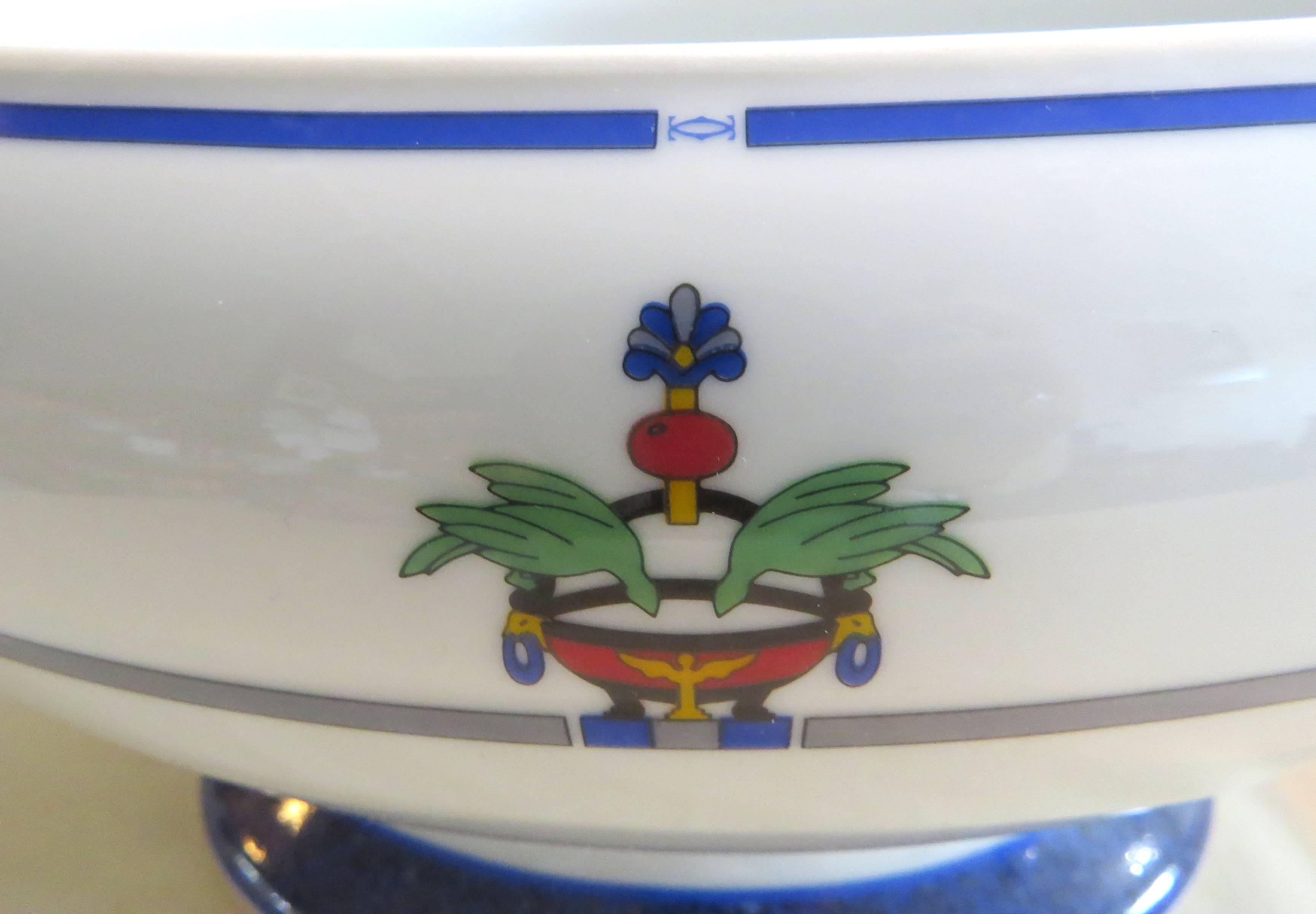 Cartier La Maison Venitienne Porcelain Tureen Dish In Excellent Condition For Sale In Lahaska, PA