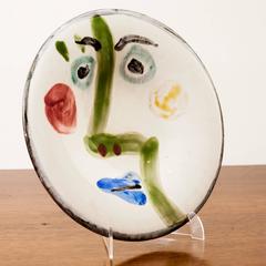 Pablo Picasso, 'Visage no. 189' ('Face') Ceramic Plate, 1963