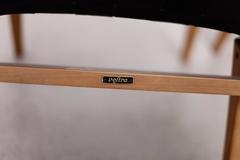 Pair of Matched Jens Risom Lounge Chairs in Black Webbing for Knoll