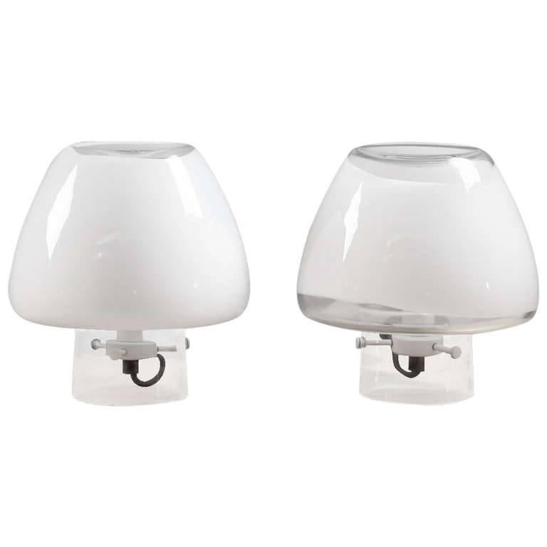 Pair of Table Lamps by Angelo Mangiarotti