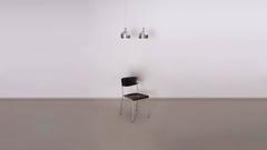Pair of Chrome Pendant Lights Attributed to V. Lauritzen