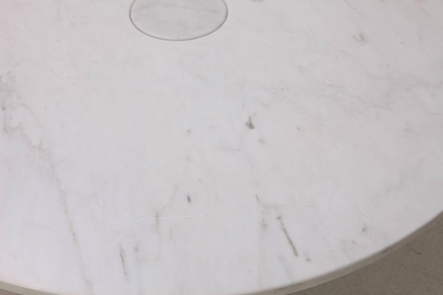 Italian Angelo Mangiarotti, Eros Table, Carrara Marble, Italy, 1971
