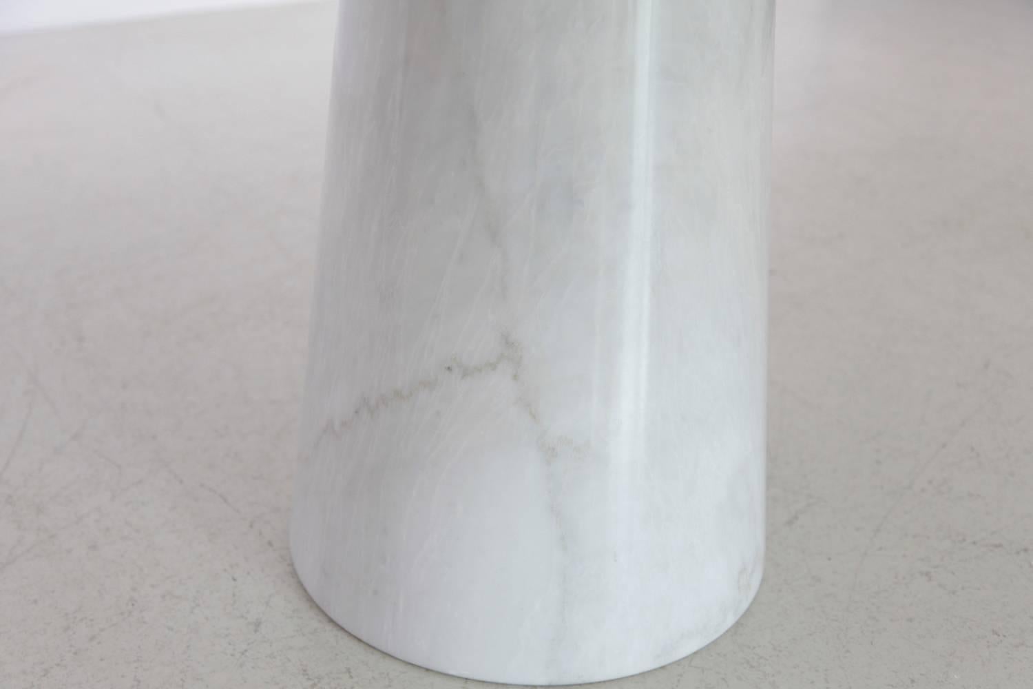 Angelo Mangiarotti, Eros Table, Carrara Marble, Italy, 1971 In Distressed Condition In Berlin, DE