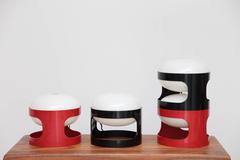 Set of Four Table Lamps "KD27" by Joe Colombo for Kartell, Italy, 1960s