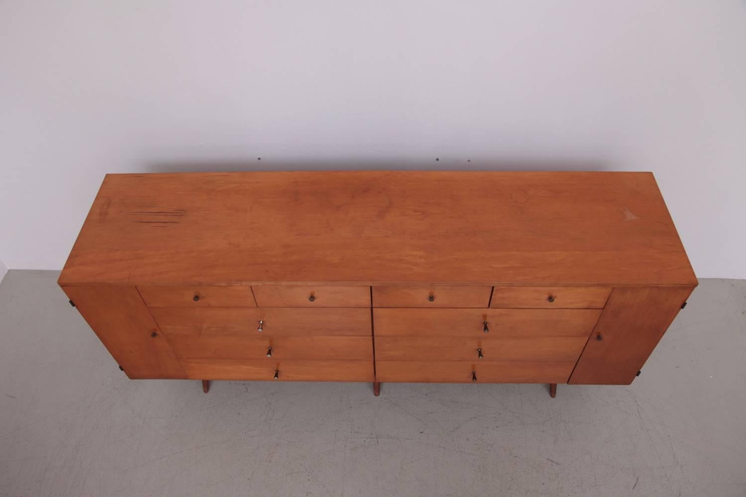 American Paul McCobb Chest of Drawers Planner Group 20-Drawer Credenza by Winchendon